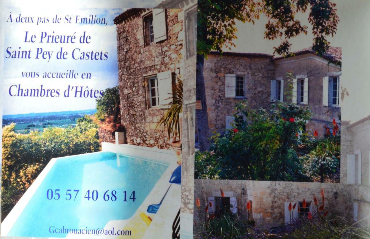 לינה וארוחת בוקר Saint-Pey-de-Castets Le Prieure מראה חיצוני תמונה